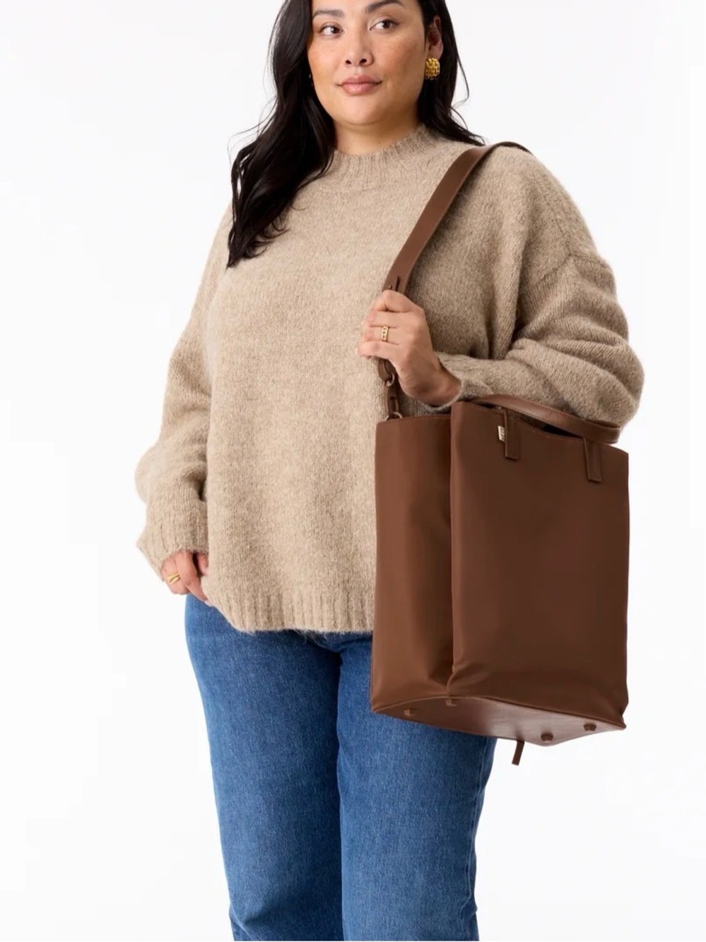 BEIS Commuter Tote Bag with Convertible Front Pocket - Picture 3 of 9